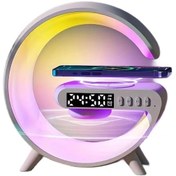 Resim Platoon PL-4600 Bluetooth SD Saat Göstergeli Led Işıklı Hoparlör 