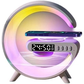 Resim Platoon PL-4600 Bluetooth SD Saat Göstergeli Led Işıklı Hoparlör 