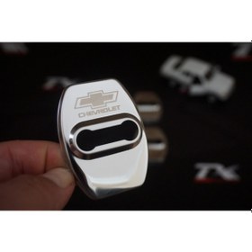 Resim Chevrolet Krom Metal 3M Kapı Kilidi Logo 4 Lü Set (548670349) 