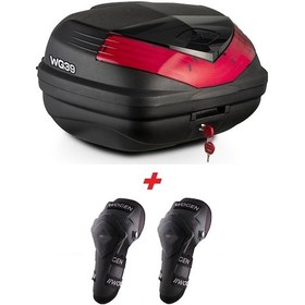 Resim Wogen Wg39 Premium Arka Çanta 39 Litre Siyah + Karbon Dizlik He Siyah 