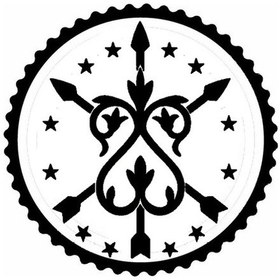 Resim Kafkas Sembolleri Tasarım 6.model Sticker 20 X 20 Cm 