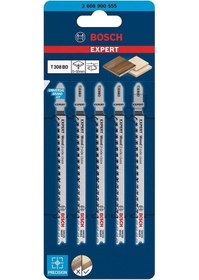 Resim Bosch Expert Wood 2-Side Clean T 308 Bo Dekupaj Testere Bıçağı 5 Parça - 2608900555 