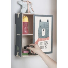 Resim Wodiza Just Bear Çocuk Tablo Raf 