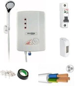 Resim AWOX TERMOPLUS ELEKTRİKLİ ŞOFBEN 7500W 5MT KABLOLU TAM TAKIM SET 