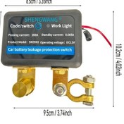 Resim Chuangyinshop 1 Adet 12v 260a Uzaktan Kumandalı Pil Güç Anahtarı Oto Güç Kesme Hırsızlık Önleme Araba Koruma 