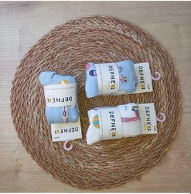 Resim Kıpırık Baby 3 Adet Pamuklu Filamingo Desenli Çocuk Ve Bebek Külotlu Çorap-864 Mavi 