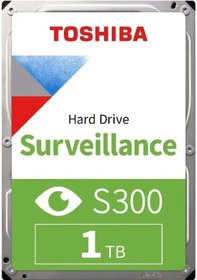 Resim TOSHIBA 3.5" 1TB S300 HDWV110UZSVA 5700 RPM 28MB SATA-3 Güvenli 