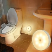 Resim 3 adet/1 adet Hareket Sensörlü Duvar Lambası, Şarj Edilebilir LED Gece Lambası, Yatak Odası, Mutfak, Oturma Odası, Koridor, Oda Dekorasyonu için Akıllı Otomatik Anahtarlı Lamba 