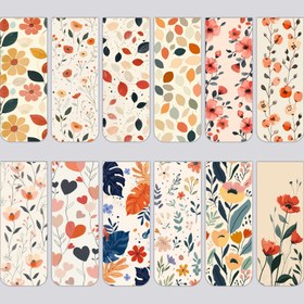 Resim Kitaplar için 12'li Paket Çeşitli Manyetik Kitap İşaretleri, Çok Renkli Kağıt Çiçek ve Yaprak Sayfa İşaretleri, Yaratıcı Öğrenci Okuma Kırtasiye, Taze Tasarım Manyetik Kitap Klipsleri Kitap Severler İçin 