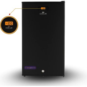 Resim Cool Life Çift Sistem 91 Litre Siyah Dijital Göstergeli 12 / 24 / 220 V Buzdolabı 
