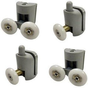 Resim Duşakabin Tekerleği Rulman 4 Lü Set Gri Teker Çapı 24 Mm Gri 