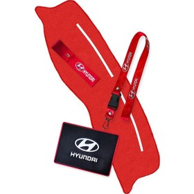Resim Hyundai Accent Yumurta Kasa Torpido Koruma Halısı Oto Ayna Askısı Tampon Çeki İpi Torpido Ped 