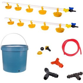 Resim TavPet Nipel Hindi Suluğu 20 Lt Depolu Büyük Yaylı Çanaklı (Set/40) 