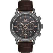 Resim Bigotti Erkek Kol Saati ESBG.B.10671-5 Deri Kordon 44 mm Kasa Çapı 