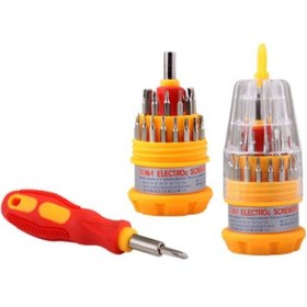 Resim YFHOME 31 Parça Mıknatıslı Kapaklı Pc Laptop Tamir Tornavida Vidalama Seti 