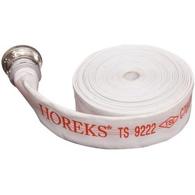Resim 2½" İçi Kauçuk Beyaz 20 Mt Yangın Hortumu Ts 9222 - Ts En 14540 Belgeli Hortum 