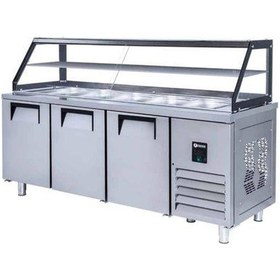 Resim Iceinox Servis Buzdolabı 515 Lt 3 Kapılı Camlı 