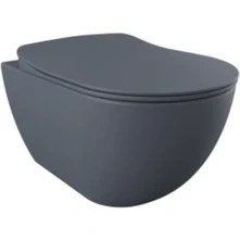 Resim Creavit FE320 Free Asma Klozet ve Yavaş Kapak - Basalt Mat 