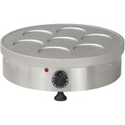 Resim OMAKE Teflonsuz 7 Bölmeli Tekli Krep Makinesi, Elektrikli 