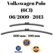 Resim Volkswagen Vw Polo 6c1 2009 2010 2011 2012 2013 Uyumlu Ön Cam Silecek Süpürgesi Takımı 600/400mm Silbak 