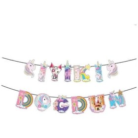 Resim Unicorn Karakterli İyi Ki Doğdun Banner Tüm Yaşlar 