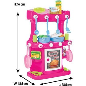 Resim Pilsan Hamarat Mutfak Seti Ayaklı 03-335 Pembe Pembe 