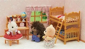 Resim Sylvanian Families Çocuk Yatak Oda Seti 5338 