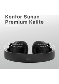 Resim Bıx Bh2-bk Siyah Soundcraft Bh2 Katlanabilir Kablosuz Kulaklık 