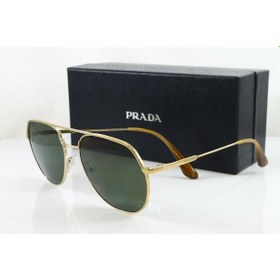 Resim Prada Pr55Us Zvn198 Pale Altın Lens 57 MM IN160631920 Erkek Güneş Gözlüğü 