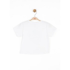 Resim Nk Kids Cannes Kız Çocuk T-shirt 38382 Ekru 
