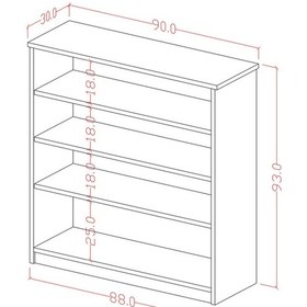 Resim Asra Trend 4 Katlı Açık Raflı Ayakkabılık A-32 %100 MDF Modern Bot Uyumlu Düzenleyici Beyaz 