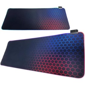 Resim AyrStore Aksesuarcı 80x30cm Büyük Boy Xxl Resimli Desenli Mousepad Rgb Led Işıklı Gaming Gamer Oyuncu 