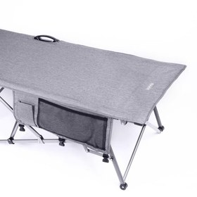 Resim Letto Katlanabilir Kamp Yatağı & Kampet - Orcamp -Cepli - Gri - OUT-2361 