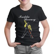 Resim Freddie Mercury - King of Queen Siyah Çocuk Tshirt 