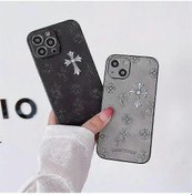 Resim Uyumlu Cep Telefonu Kılıfı Yumuşak Kenar Sert Kabuk Lazer İnce Delikler Her Şey Dahil En Iyi Kalite Gri/ 15pro 