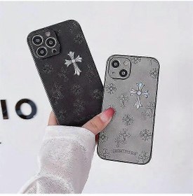 Resim Uyumlu Cep Telefonu Kılıfı Yumuşak Kenar Sert Kabuk Lazer İnce Delikler Her Şey Dahil En Iyi Kalite Gri/ 15pro 