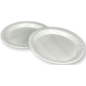 Resim 100 Adet 20 Cm Köpük Tabak Orta 