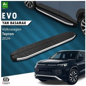 Resim S-dizayn Vw Tayron 2 Evo Krom Yan Basamak 193 Cm 2024 Üzeri A+ Kalite 