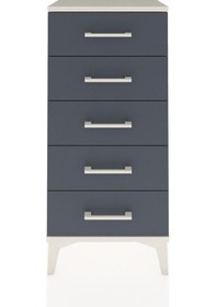 Resim Arges Komodin 5 Çekmeceli 44x30x96 Aytaşı-antrasit Aytaşı 