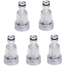 Resim Moveevo Temizleyici Makinesi Su Girişi Filtresi, 6'lı Dahili Ipliği, Şeffaf Mühendislik Plastik, 5 Adet Paket 