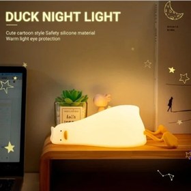 Resim Uslucan Alışveriş Yatan Ördek Tasarımlı Gece Lambası Renk 