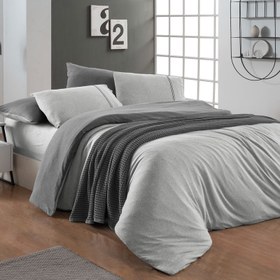 Resim Sarev Medulas Çift Kişilik Gri Nevresim Takımı 200x220cm 