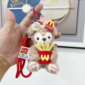 Resim OEMG 1 Adet Karikatür Çanta Çekicilik Anahtarlık Sevimli Iyi Şanslar Hediye Peluş Oyuncaklar Bebekler (Yurt Dışından) 