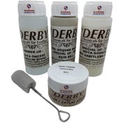 Resim Derby Açık Bej Oto Döşeme Boya Seti Ve Deri Çatlak Giderici Dolgu Tamir Macunu 