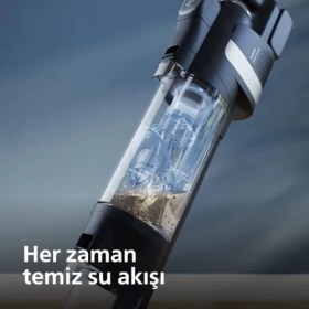 Resim Aqua Trio 9000 Serisi Islak&kuru Dikey Süpürge, Tek Süpürge 3 Işlem, Otomatik Temizlik, LED Işıklı Başlık (XW9463/11) 
