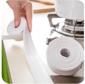 Resim Safestore 2 Li Mutfak Pencere Banyo Küvet Lavabo Su Sızdırmaz Bant Beyaz Su Geçirmez Kenar Bandı 3.2 Metre 