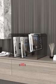 Resim boz concept home Koltuk Yanı Metal Dergilik Space Age Dekoratif Metal Gazetelik, Plaklık ve Ev Düzenleyici Kitap Rafı 