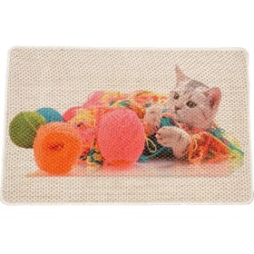 Resim Karmat Resimli Kedi Tırmalama Paspası 45 x 70 CM 