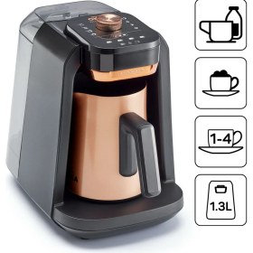 Resim Arzum Okka OK0036 Rich Pro Plus Su Hazneli Türk Kahvesi Makinesi, Bakır 