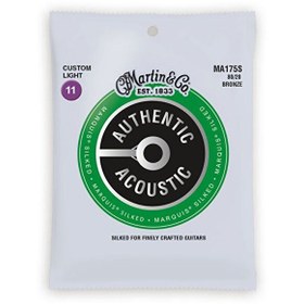 Resim Martin & Co MA175S Marquis 80/20 Bronze Akustik Gitar Telleri (Custom Light 11-52) 